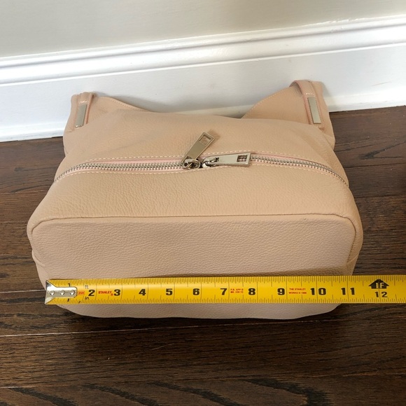 Vera Pelle Luisa Peachy Pink Genuine Italian Soft Leather Large Shoulder Bag - Picture 15 of 16